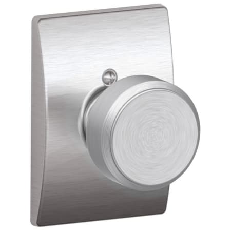 A large image of the Schlage F170-BWE-CEN Satin Chrome