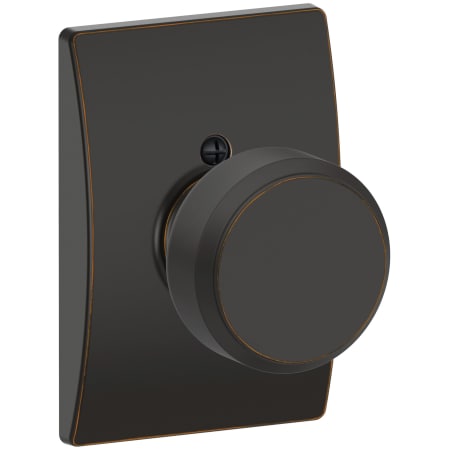 A large image of the Schlage F170-BWE-CEN Aged Bronze