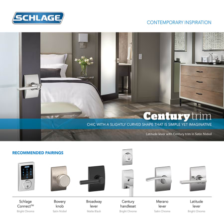 A large image of the Schlage F170-ELA-CEN Schlage F170-ELA-CEN