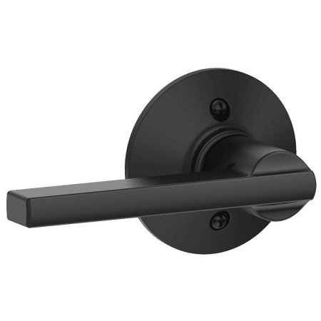 A large image of the Schlage F170-LAT Matte Black