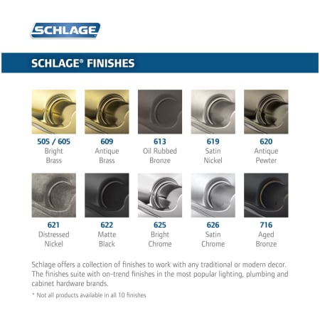 A large image of the Schlage F170-LAT-CEN Alternate Image