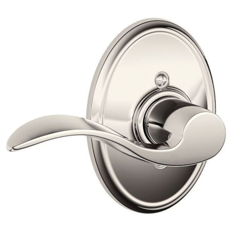 A large image of the Schlage F170-ACC-WKF-LH Polished Nickel
