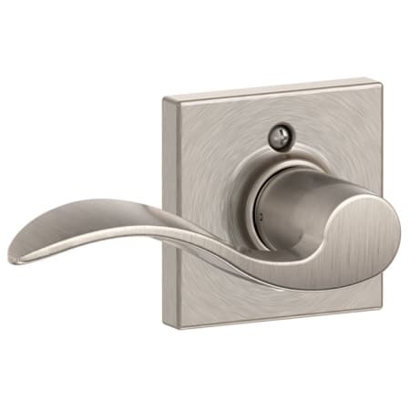 A large image of the Schlage F170-ACC-COL-LH Satin Nickel