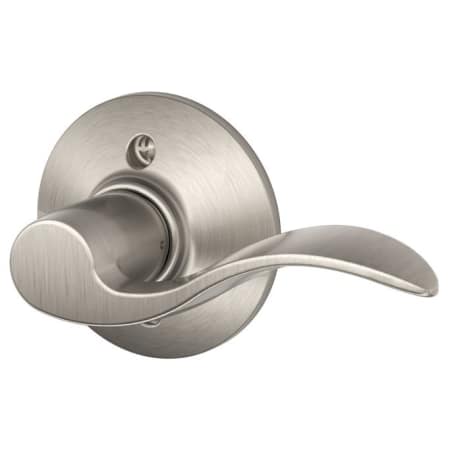 A large image of the Schlage F170-ACC-RH Satin Nickel