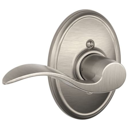 A large image of the Schlage F170-ACC-WKF-LH Satin Nickel