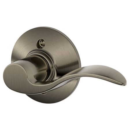 A large image of the Schlage F170-ACC-RH Antique Pewter