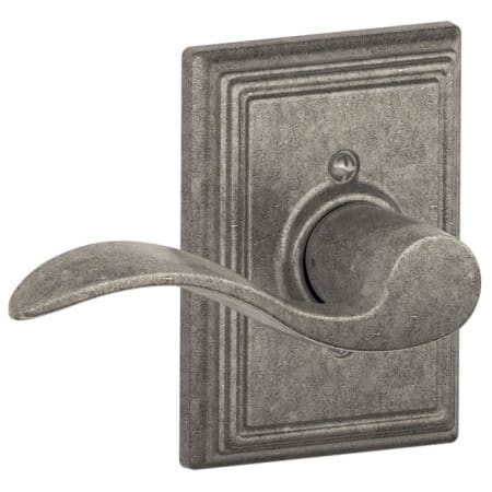 A large image of the Schlage F170-ACC-ADD-LH Distressed Nickel