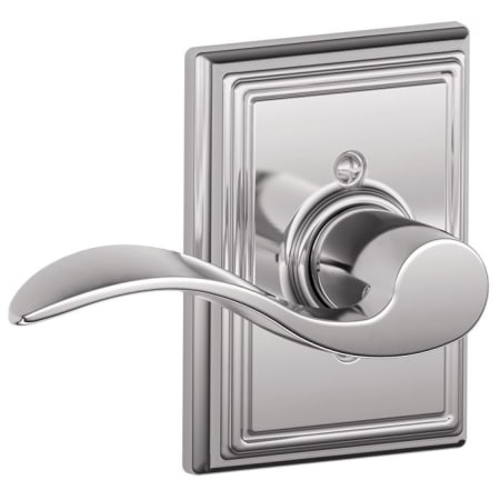 A large image of the Schlage F170-ACC-ADD-LH Polished Chrome