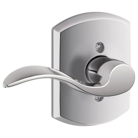 A large image of the Schlage F170-ACC-GRW-LH Bright Chrome