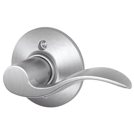 A large image of the Schlage F170-ACC-RH Satin Chrome