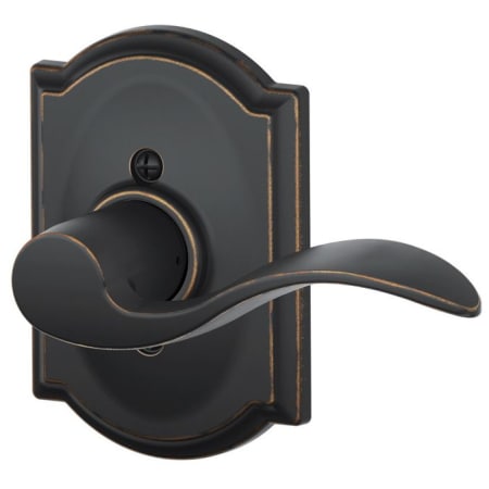 A large image of the Schlage F170-ACC-CAM-RH Aged Bronze