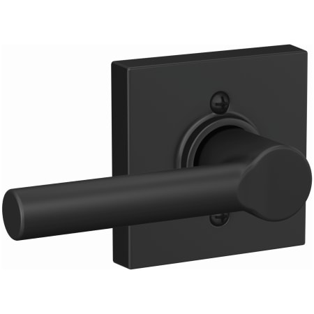 A large image of the Schlage F170-BRW-COL Matte Black