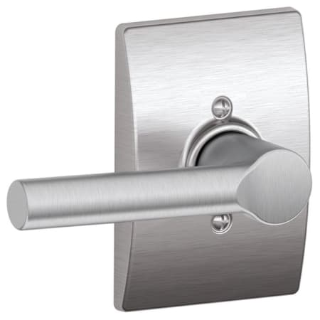 A large image of the Schlage F170-BRW-CEN Satin Chrome