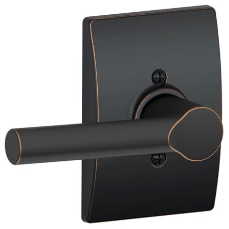 A large image of the Schlage F170-BRW-CEN Aged Bronze