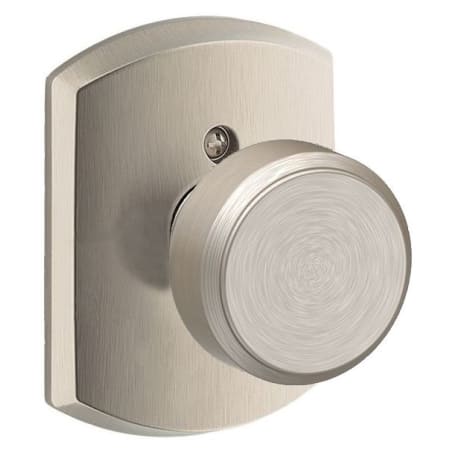 A large image of the Schlage F170-BWE-GRW Satin Nickel