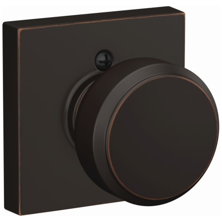 A large image of the Schlage F170-BWE-COL Aged Bronze