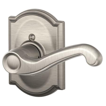 A large image of the Schlage F170-FLA-CAM-RH Satin Nickel