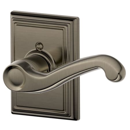 A large image of the Schlage F170-FLA-ADD-RH Antique Pewter