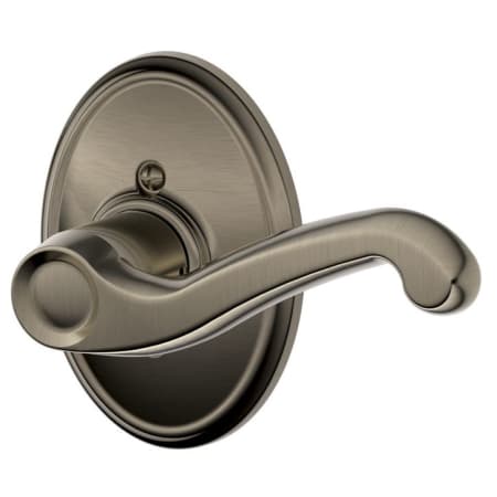 A large image of the Schlage F170-FLA-WKF-RH Antique Pewter
