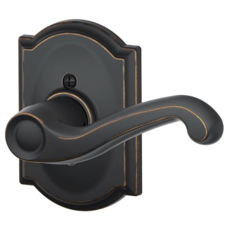 A large image of the Schlage F170-FLA-CAM-RH Aged Bronze