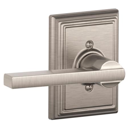 A large image of the Schlage F170-LAT-ADD Satin Nickel