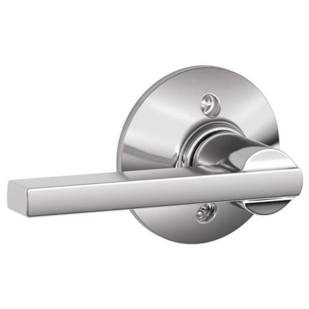 A large image of the Schlage F170-LAT Bright Chrome