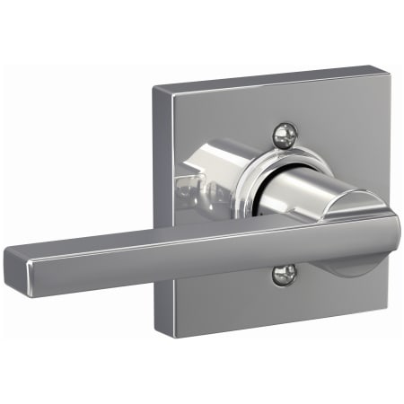 A large image of the Schlage F170-LAT-COL Bright Chrome