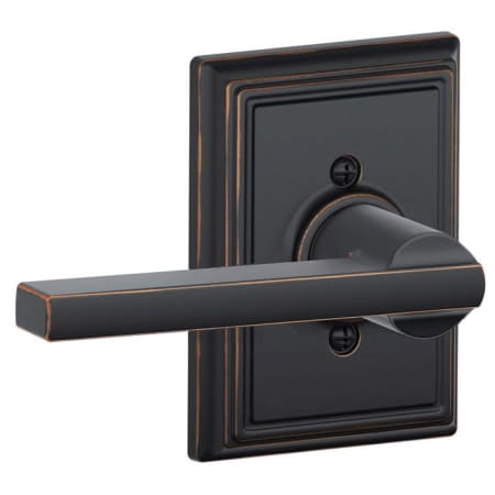 A large image of the Schlage F170-LAT-ADD Aged Bronze