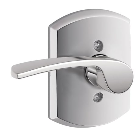 A large image of the Schlage F170-MER-GRW-LH Bright Chrome