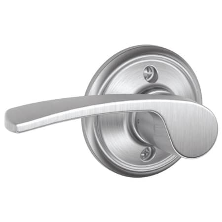 A large image of the Schlage F170-MER-LH Satin Chrome