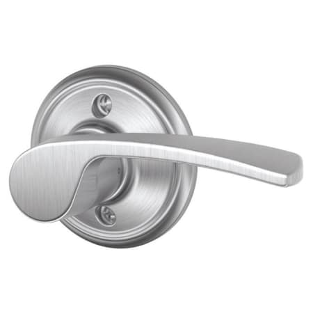 A large image of the Schlage F170-MER-RH Satin Chrome
