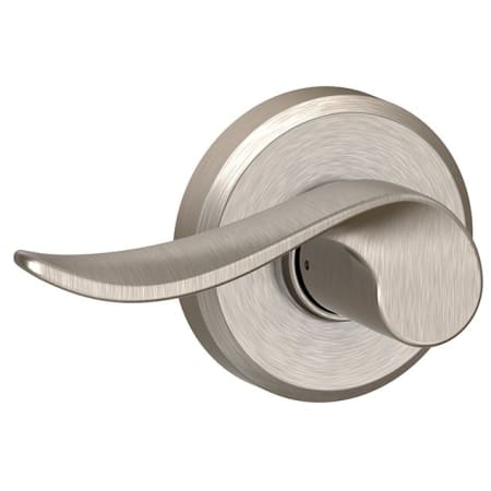 A large image of the Schlage F170-SAC-GSN-LH Satin Nickel