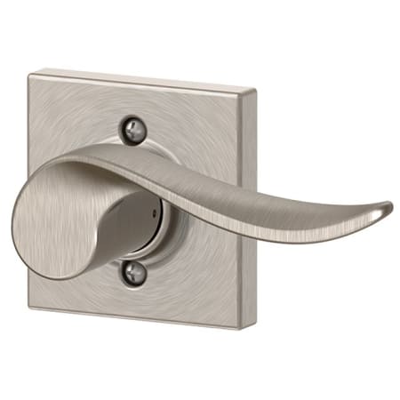 A large image of the Schlage F170-SAC-COL-RH Satin Nickel