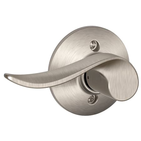A large image of the Schlage F170-SAC-LH Satin Nickel