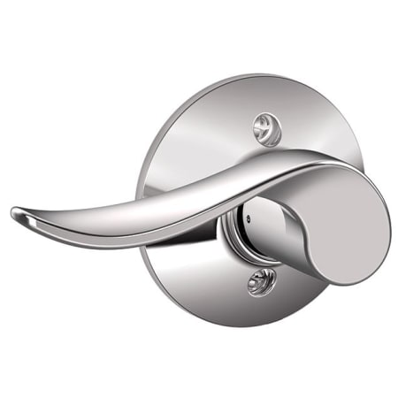 A large image of the Schlage F170-SAC-LH Bright Chrome