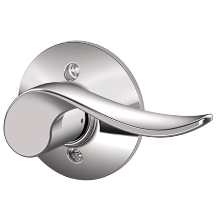 A large image of the Schlage F170-SAC-RH Bright Chrome