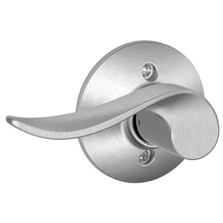 A large image of the Schlage F170-SAC-LH Satin Chrome