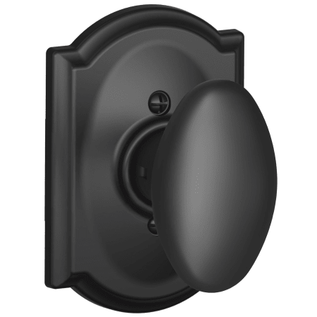 A large image of the Schlage F170-SIE-CAM Matte Black