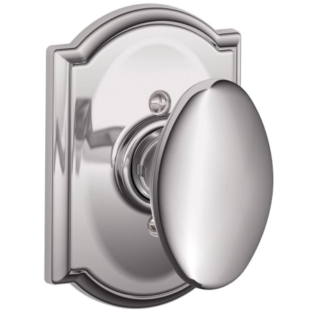 A large image of the Schlage F170-SIE-CAM Polished Chrome