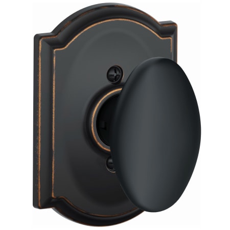 A large image of the Schlage F170-SIE-CAM Aged Bronze