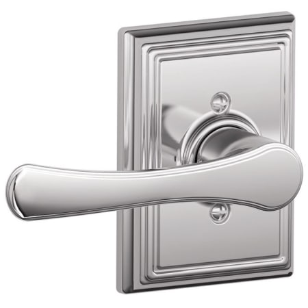 A large image of the Schlage F170-VLA-ADD Polished Chrome