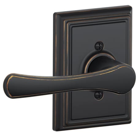 A large image of the Schlage F170-VLA-ADD Aged Bronze
