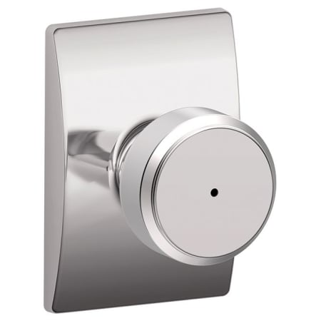 A large image of the Schlage F40-BWE-CEN Bright Chrome