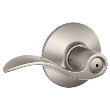 A large image of the Schlage F40-ACC Satin Nickel
