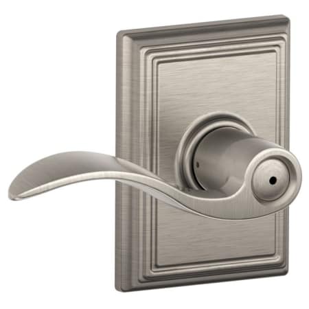 A large image of the Schlage F40-ACC-ADD Satin Nickel