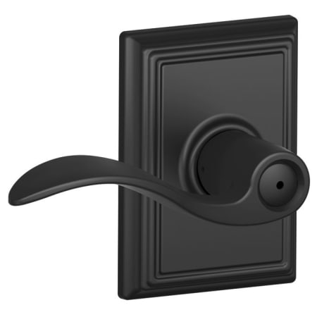 A large image of the Schlage F40-ACC-ADD Matte Black
