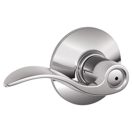 A large image of the Schlage F40-ACC Polished Chrome