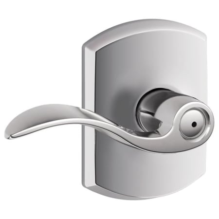 A large image of the Schlage F40-ACC-GRW Bright Chrome