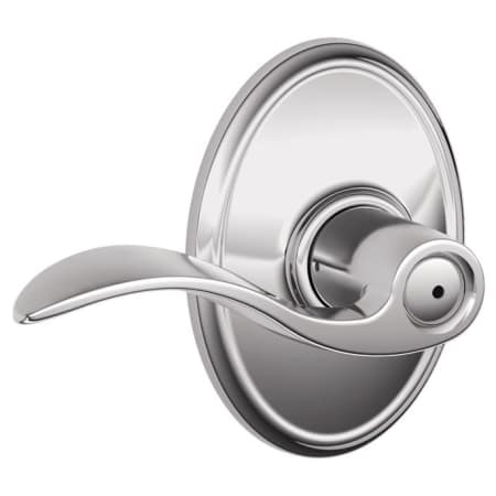 A large image of the Schlage F40-ACC-WKF Polished Chrome