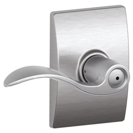 A large image of the Schlage F40-ACC-CEN Satin Chrome